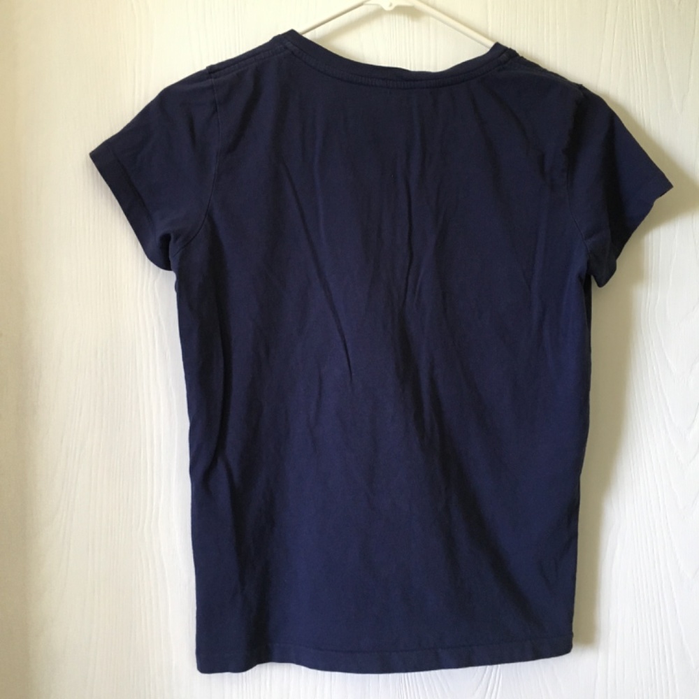 Polo Ralph Lauren women's blue V-neck T-shirt. Size S. - Picture 2 of 9